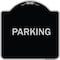 Signmission Designer Series Sign-Parking, Black & Silver Heavy-Gauge Aluminum Sign, 18" x 18", BS-1818-23478 A-DES-BS-1818-23478 - alternate 1